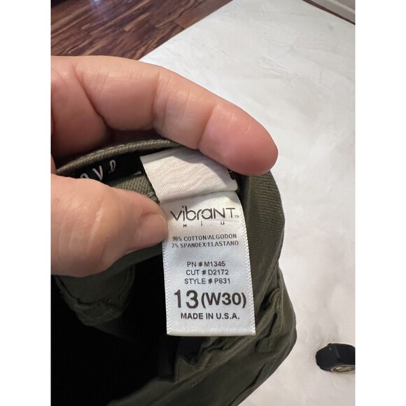 fashion nova womens olive green jeans size 13,medium Strech Medium Waist - Picture 3 of 16